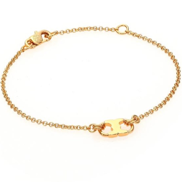 NWT Tory Burch Gemini Link Delicate Chain Bracelet Rtl $129 - Picture 1 of 7